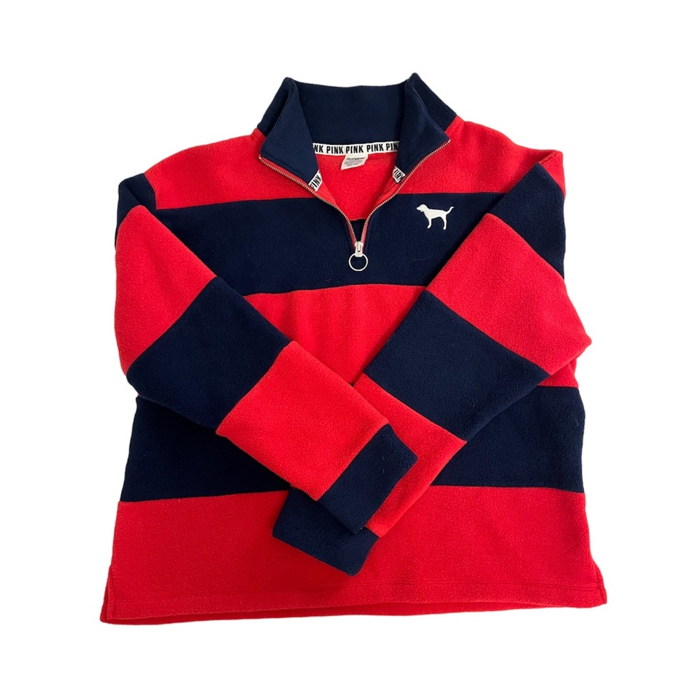 Red and Blue PINK Pullover Sweatshirt